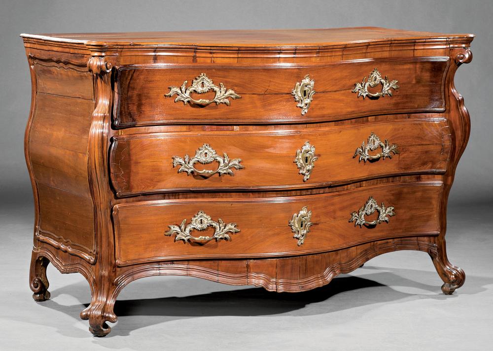 CONTINENTAL CARVED MAHOGANY BOMBE