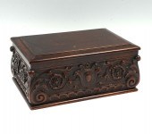 CONTINENTAL CARVED MAHOGANY HU