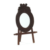 CONTINENTAL CARVED OAK ART TAB