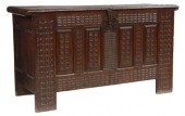 CONTINENTAL CARVED OAK COFFER