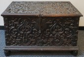 CONTINENTAL CARVED OAK LIFT-TO