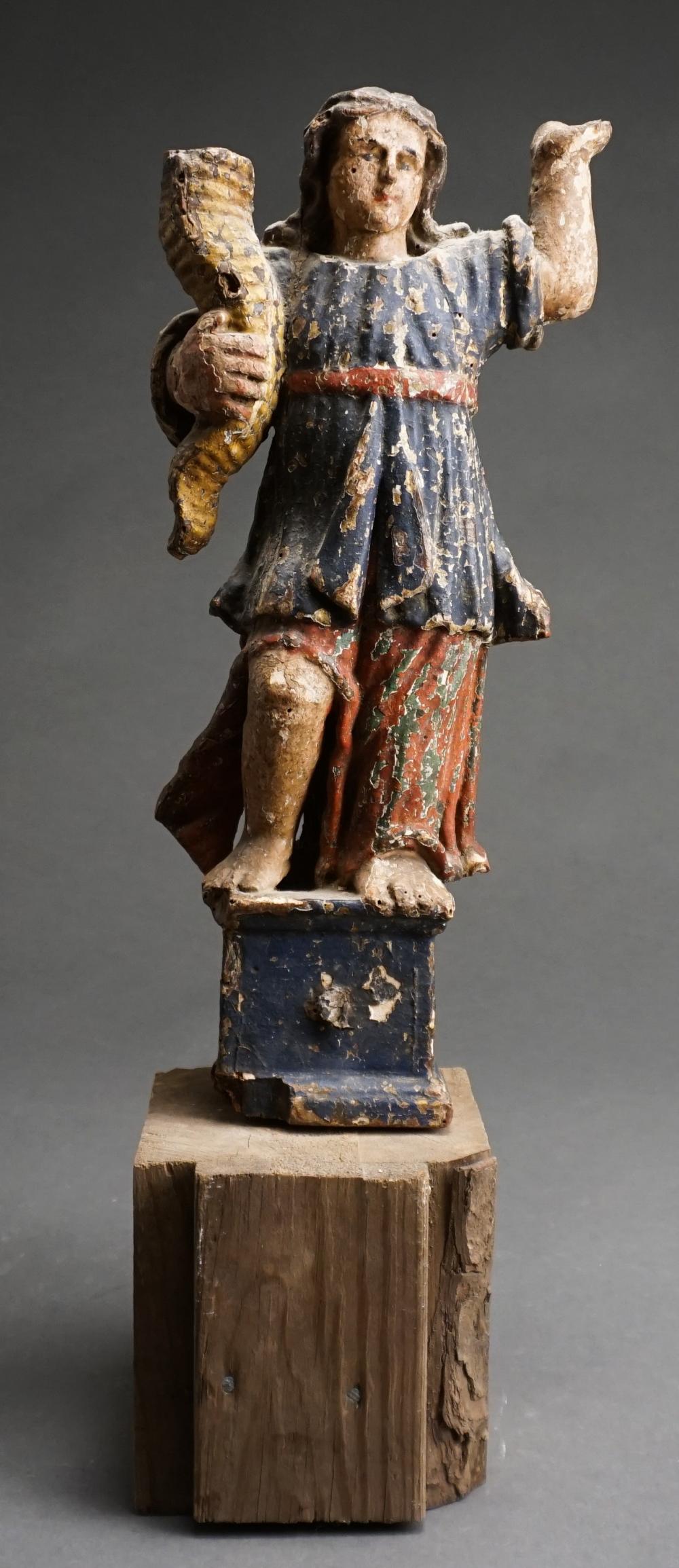 CONTINENTAL CARVED PAINTED WOOD