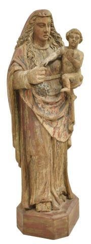 CONTINENTAL CARVED RELIGIOUS FIGURE