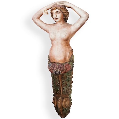 CONTINENTAL CARVED SHIPS FIGURE
