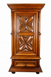 CONTINENTAL CARVED WALNUT CABI