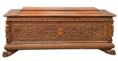 CONTINENTAL CARVED WALNUT CASS