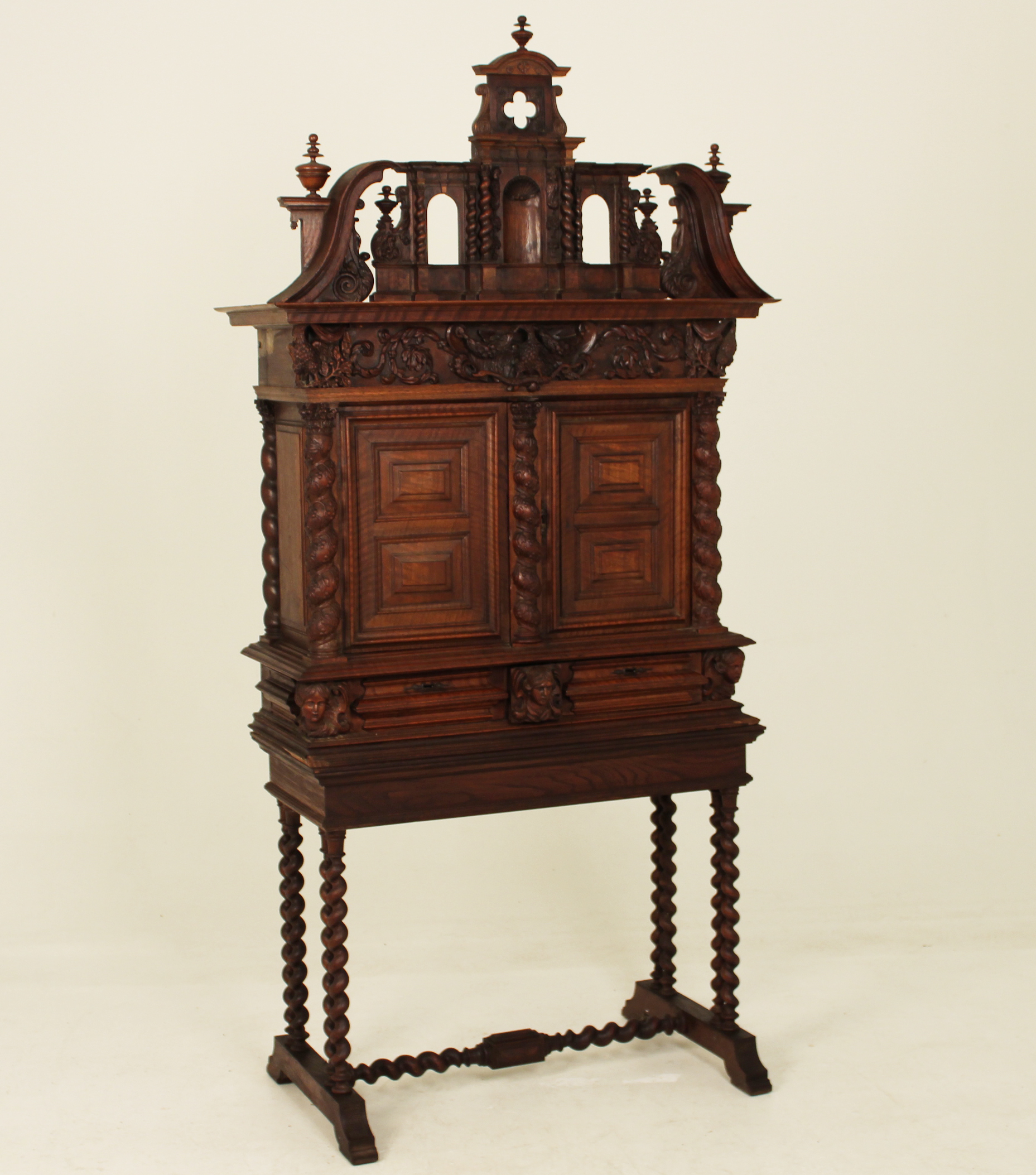 CONTINENTAL CARVED WALNUT DOCUMENTS