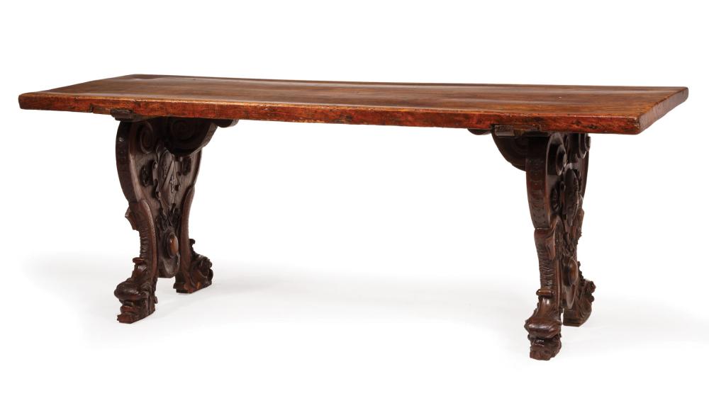 CONTINENTAL CARVED WALNUT REFECTORY