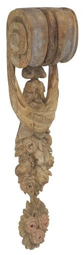 CONTINENTAL CARVED WOOD ARCHIT
