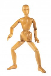 CONTINENTAL CARVED WOOD ARTIST