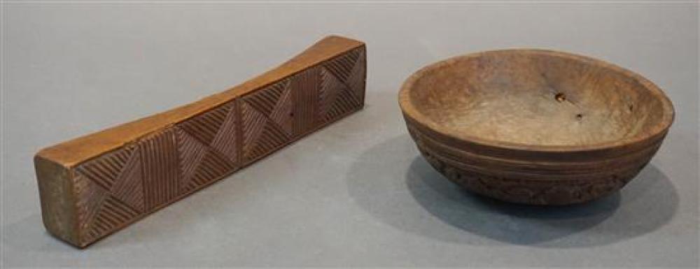 CONTINENTAL CARVED WOOD BOWL WITH