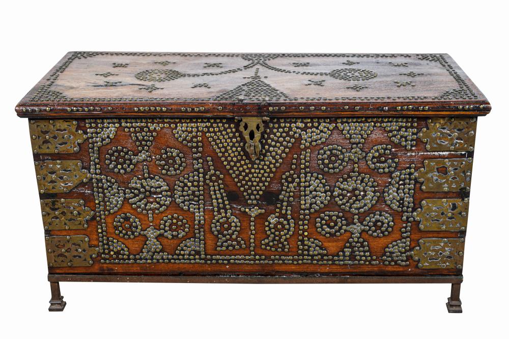 CONTINENTAL CARVED WOOD, BRASS, &