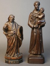 CONTINENTAL CARVED WOOD FIGURE
