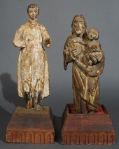 CONTINENTAL CARVED WOOD FIGURE