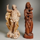 CONTINENTAL CARVED WOOD FIGURE
