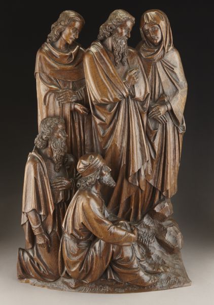 Continental carved wood religious