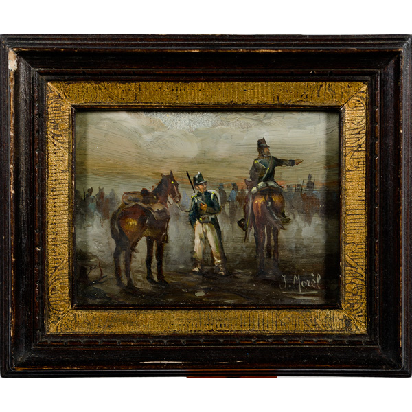 Continental Cavalry Painting 19th