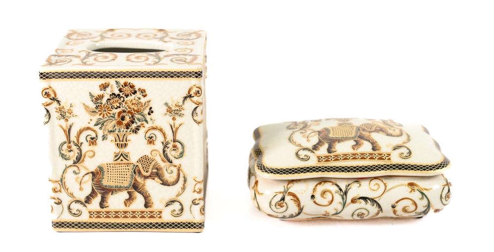 CONTINENTAL CERAMIC TISSUE BOX