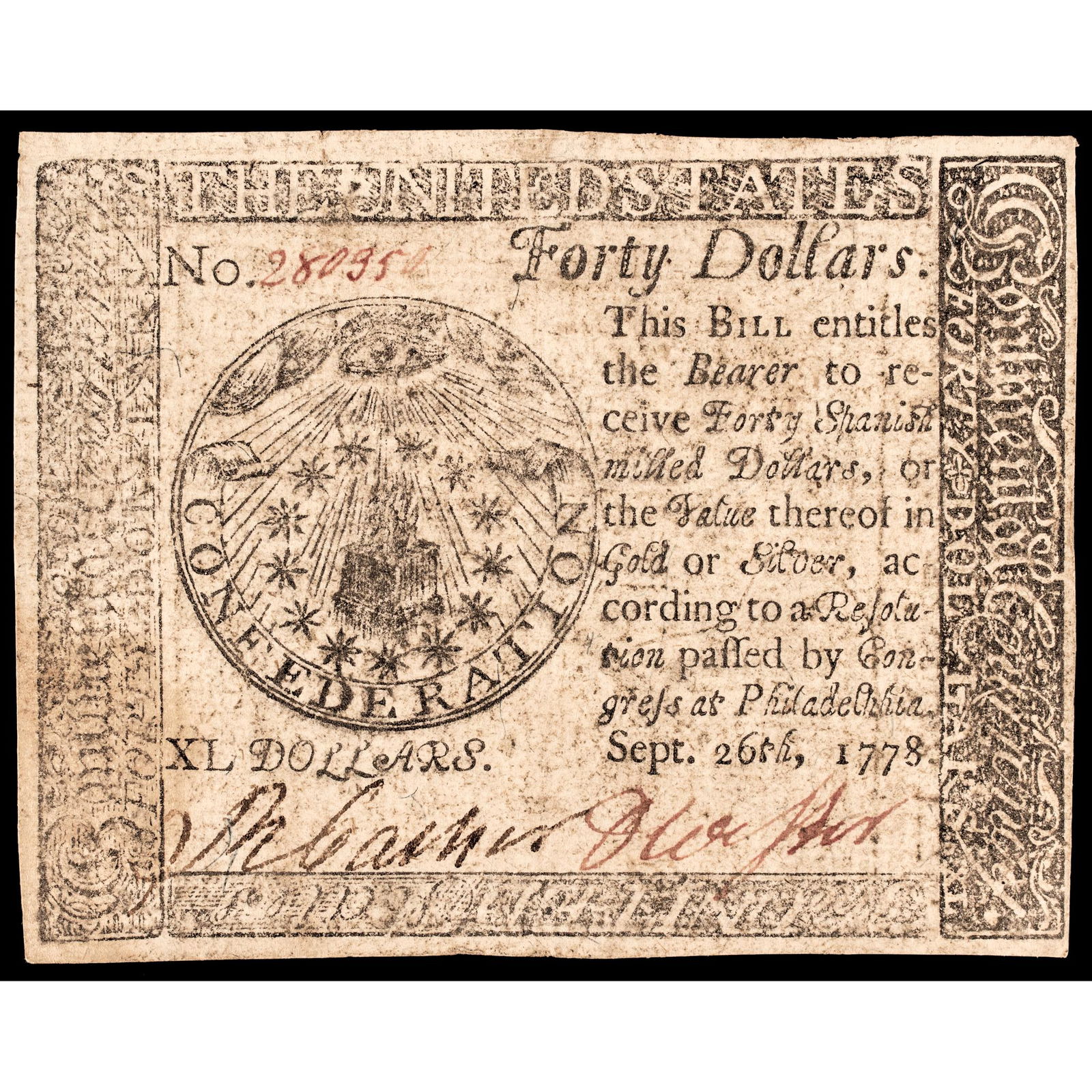 CONTINENTAL CONGRESS CURRENCY,