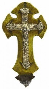 CONTINENTAL CRUCIFIX HOLY WATE