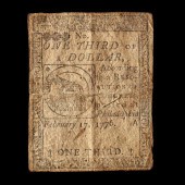 CONTINENTAL CURRENCY, ONE THIR