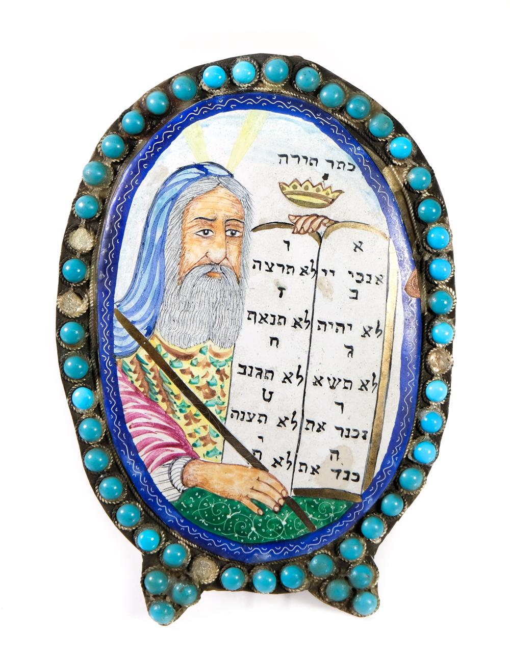 CONTINENTAL ENAMEL PORTRAIT