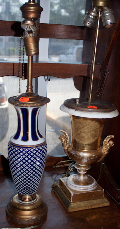 Continental enameled cobalt glass