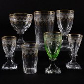 CONTINENTAL ETCHED AND GILT DE