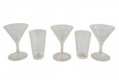 CONTINENTAL ETCHED GLASS DRINK
