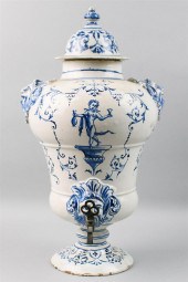 CONTINENTAL FAIENCE BLUE AND W