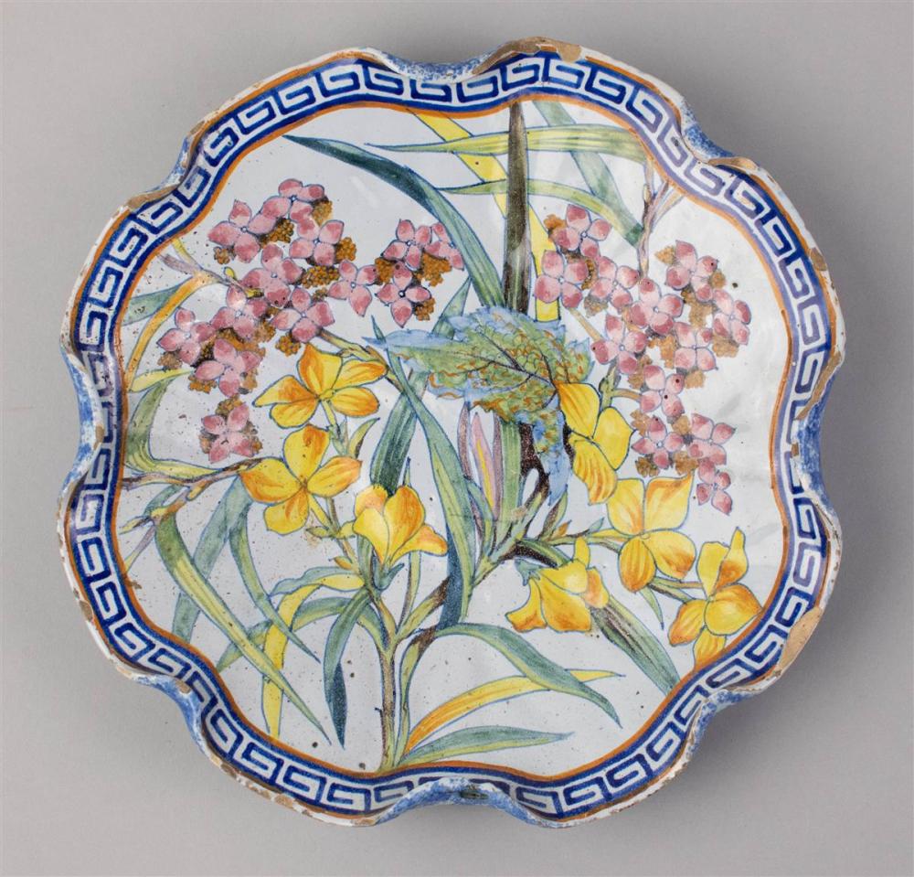 CONTINENTAL FAIENCE SHAPED CIRCULAR