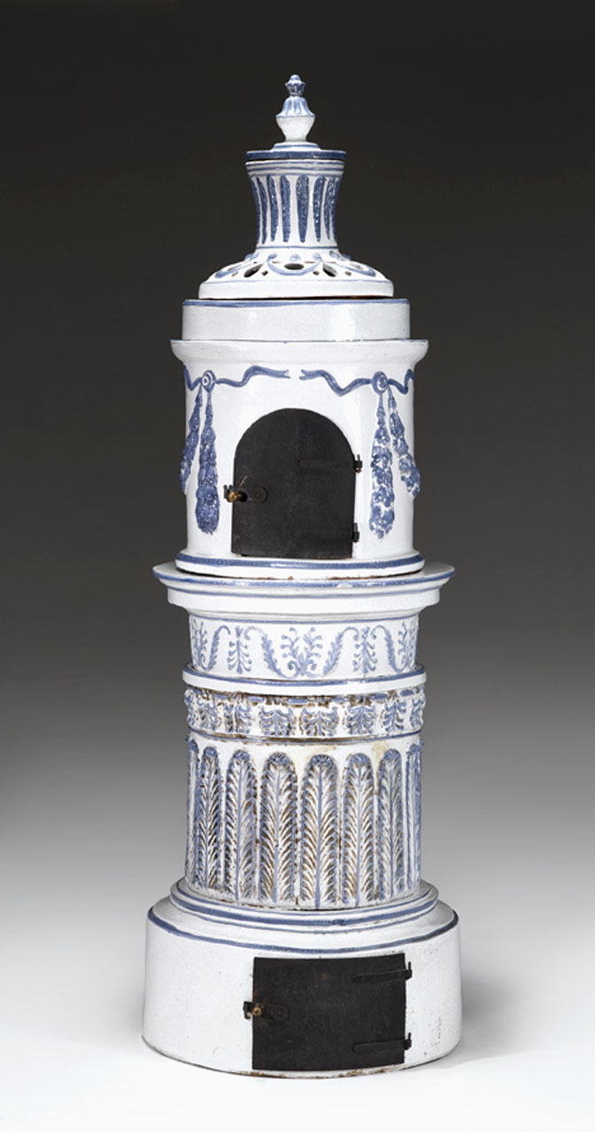 Continental faience stove    Of