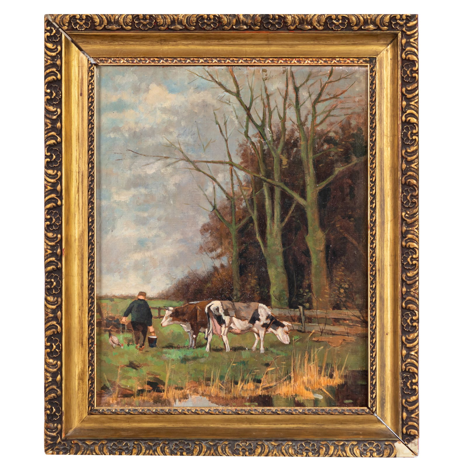 CONTINENTAL FARMYARD SCENE W. DE