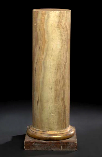 Continental Faux-Scagliola Column,