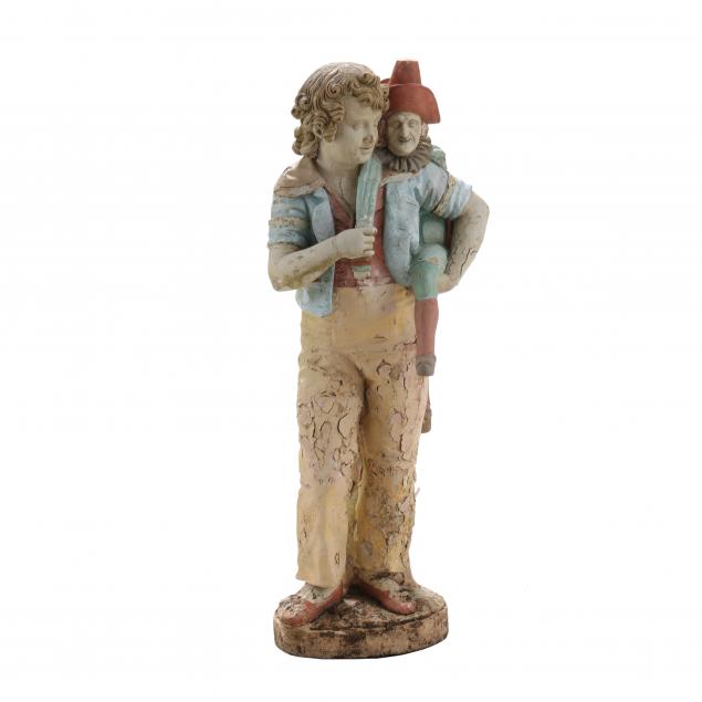 CONTINENTAL FIGURAL TERRACOTTA