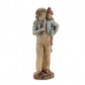 CONTINENTAL FIGURAL TERRACOTTA