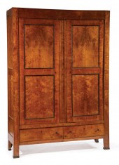 CONTINENTAL FIGURED BIRCH ARMO
