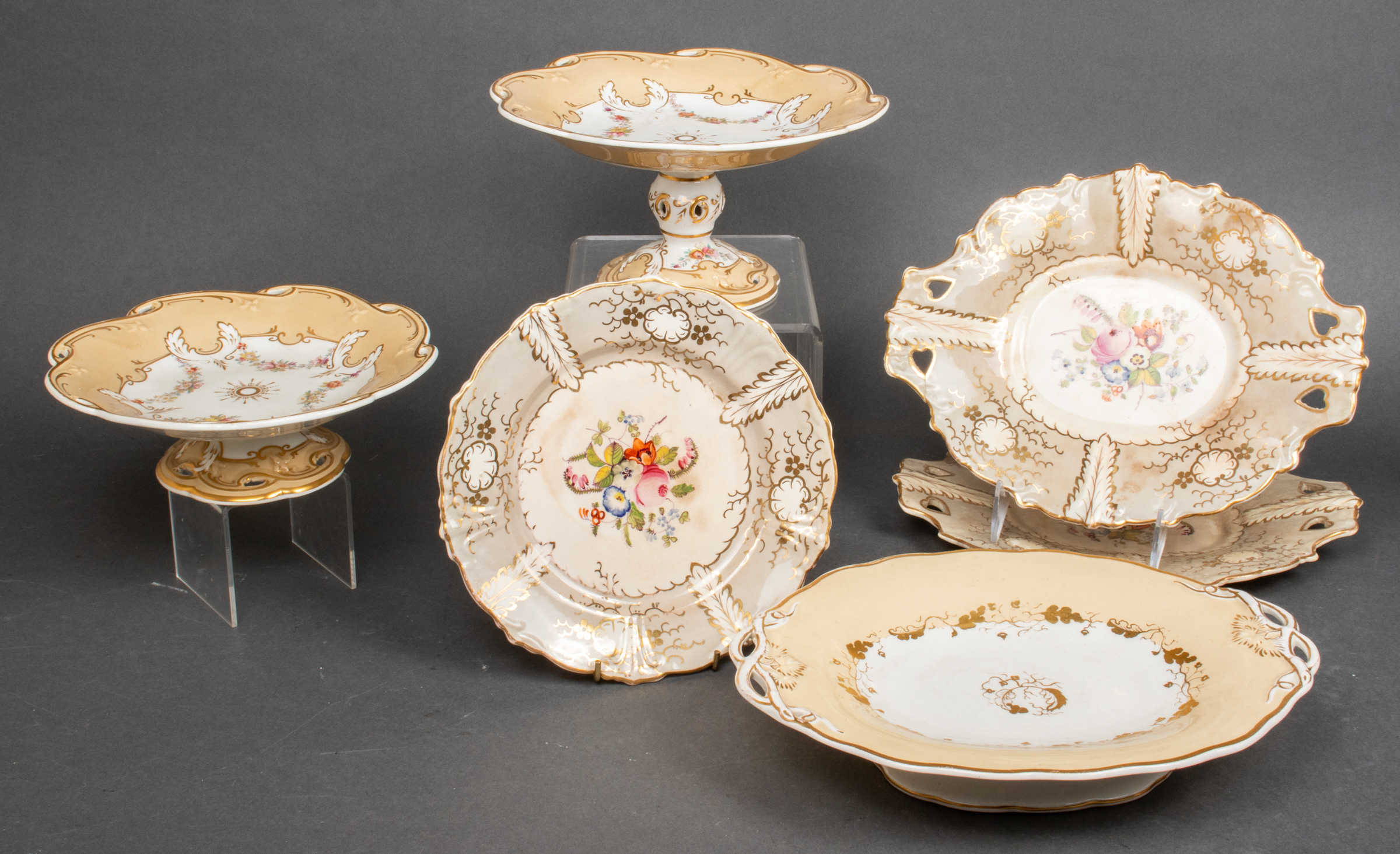 CONTINENTAL FLORAL PORCELAIN