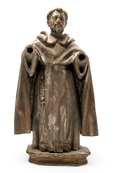 Continental Fruitwood Figure of a