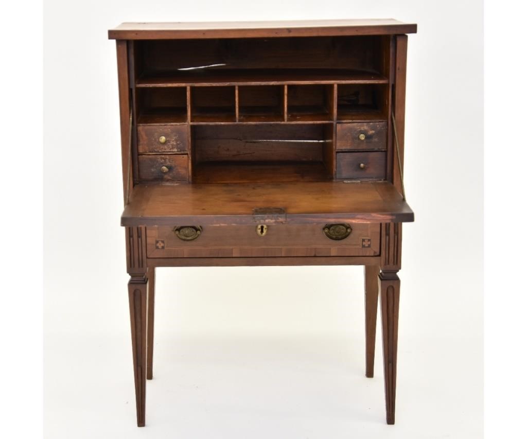 Continental fruitwood inlaid