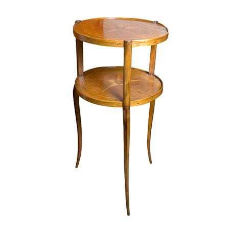 Continental Fruitwood Two-Tier Side