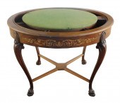 CONTINENTAL GAME TABLE, 19TH C