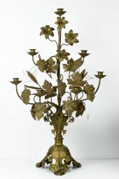 CONTINENTAL GILT BRASS AND TOL