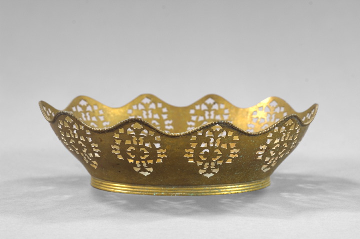 Continental Gilt-Brass Fruit Bowl,