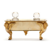 CONTINENTAL GILT BRONZE AND CR