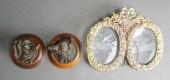 CONTINENTAL GILT BRONZE DIPTYC