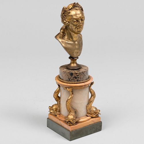 CONTINENTAL GILT-BRONZE-MOUNTED