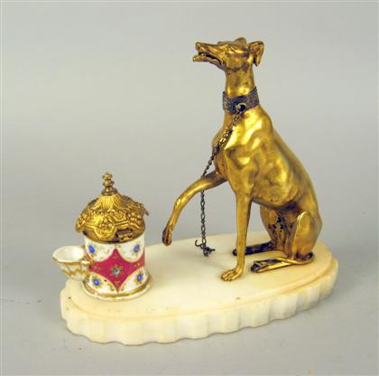 Continental gilt bronze,