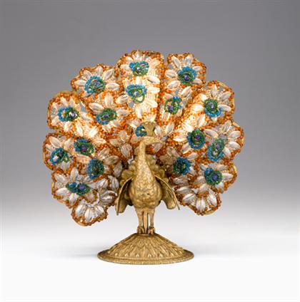 Continental gilt metal and beaded