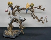 CONTINENTAL GILT METAL AND CER